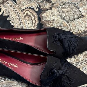 Kate Spade Black Tassel Loafers